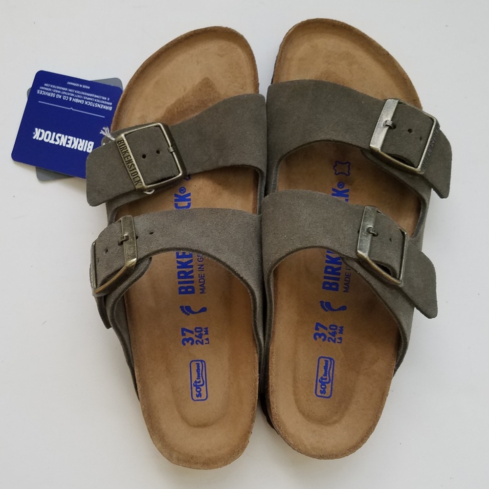 Birkenstock Arizona Forest Green Suede Leather 37 - Picture 2 of 6
